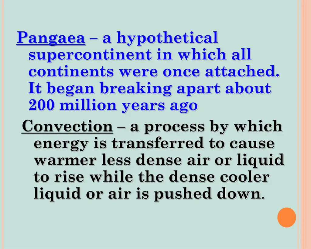 pangaea a hypothetical supercontinent in which