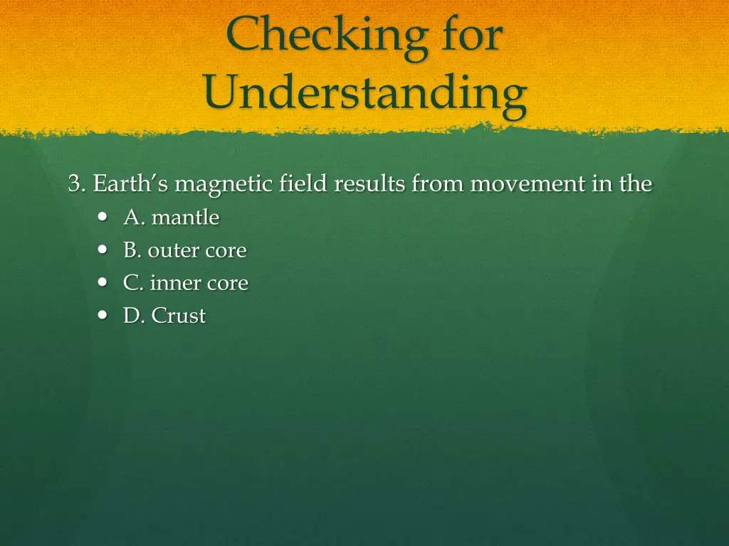 checking for understanding 2