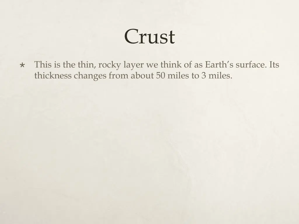 crust