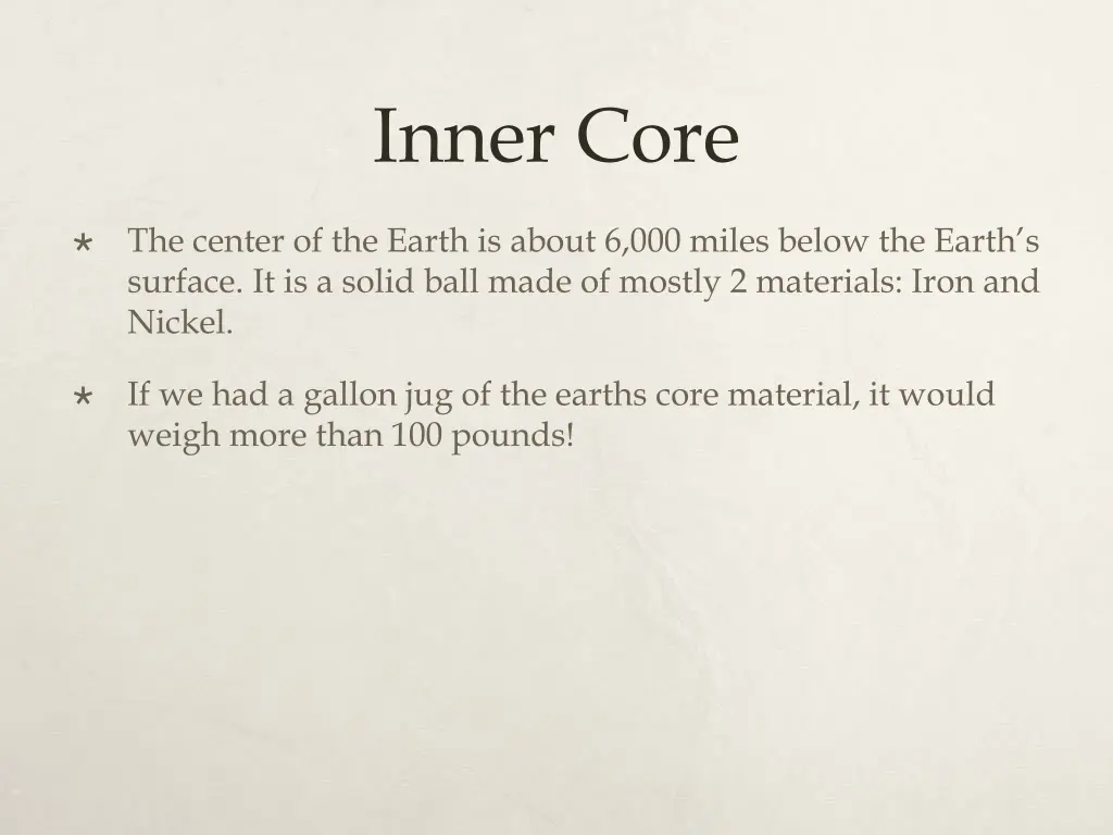 inner core