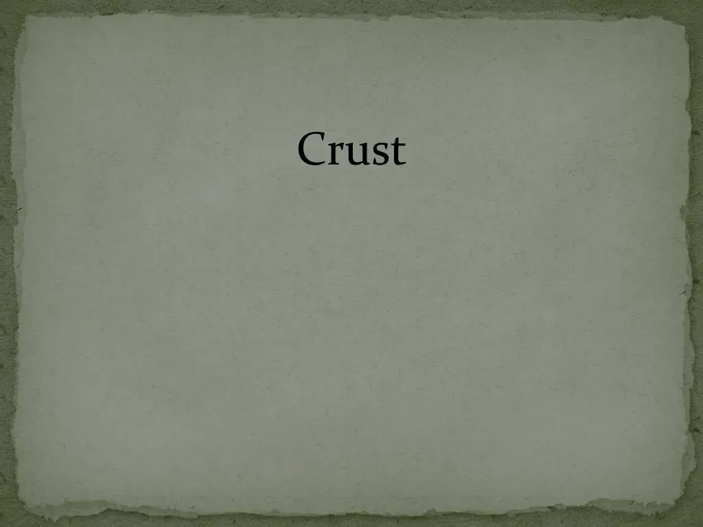 crust