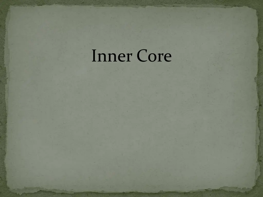 inner core