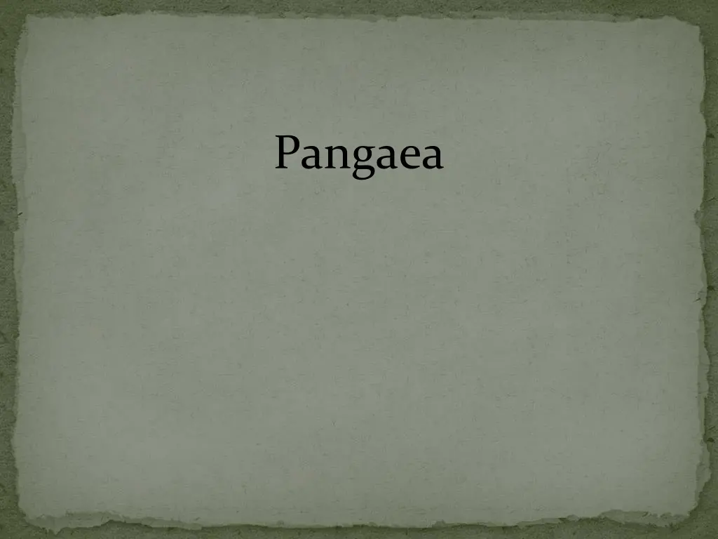 pangaea