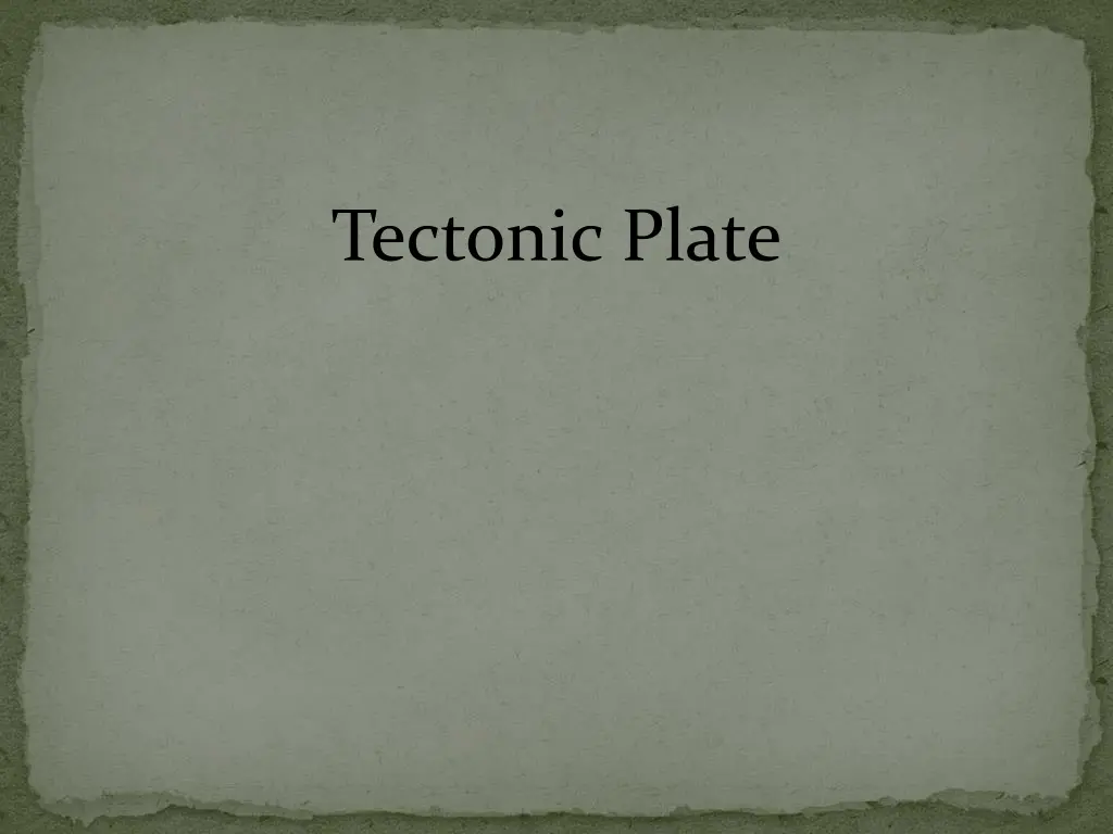 tectonic plate