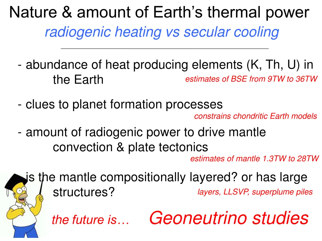 nature amount of earth s thermal power radiogenic