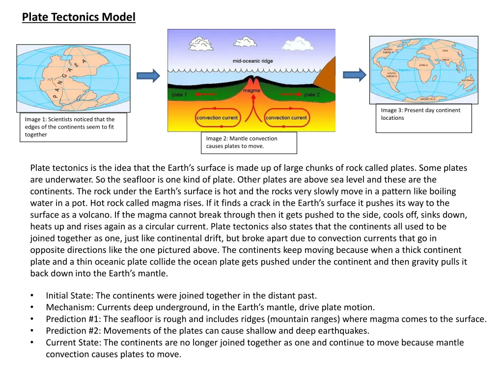 plate tectonics model