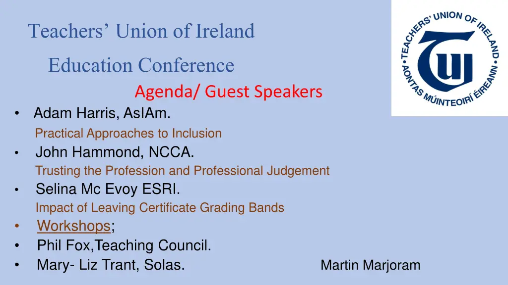 teachers union of ireland education conference 5