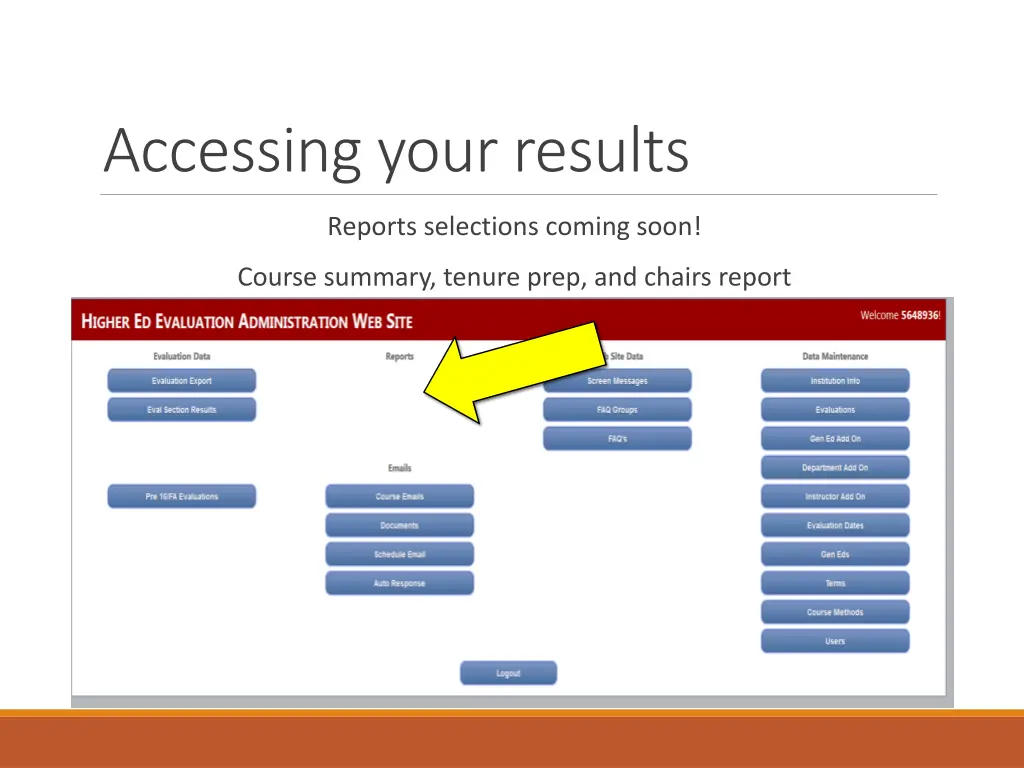 accessing your results 4