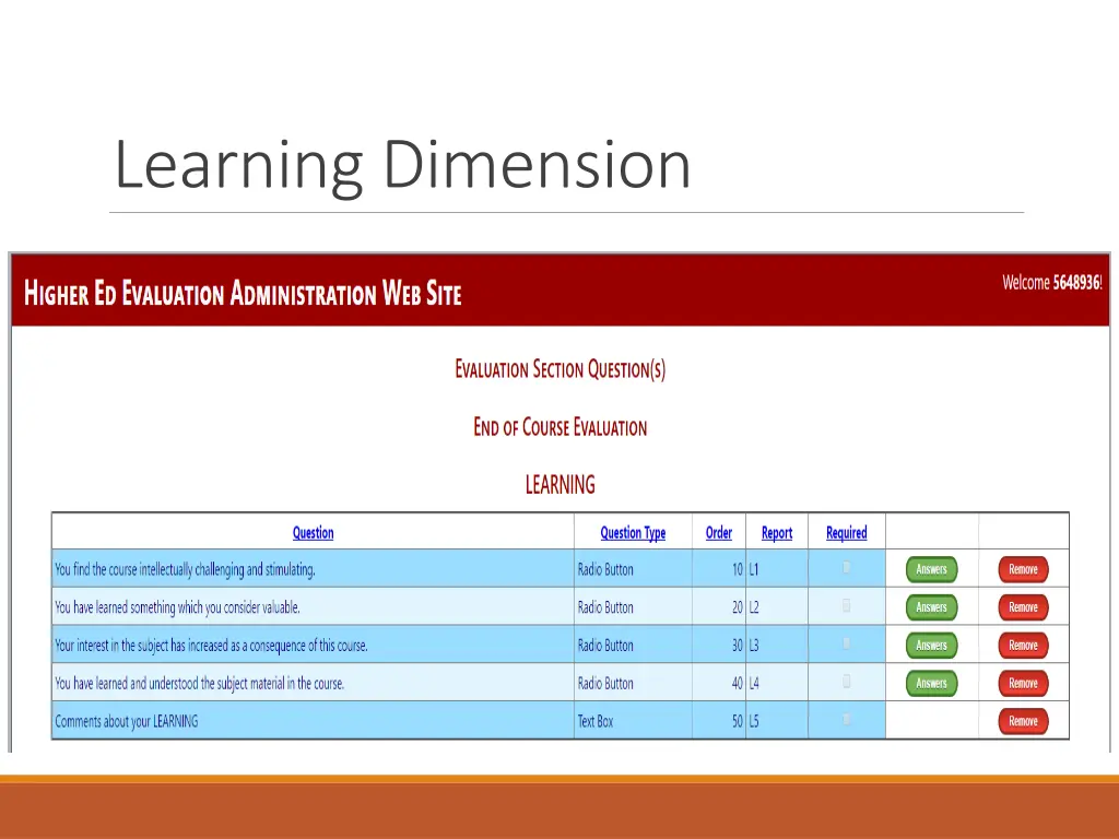 learning dimension