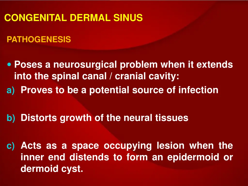 congenital dermal sinus 1