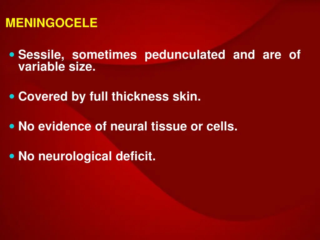 meningocele