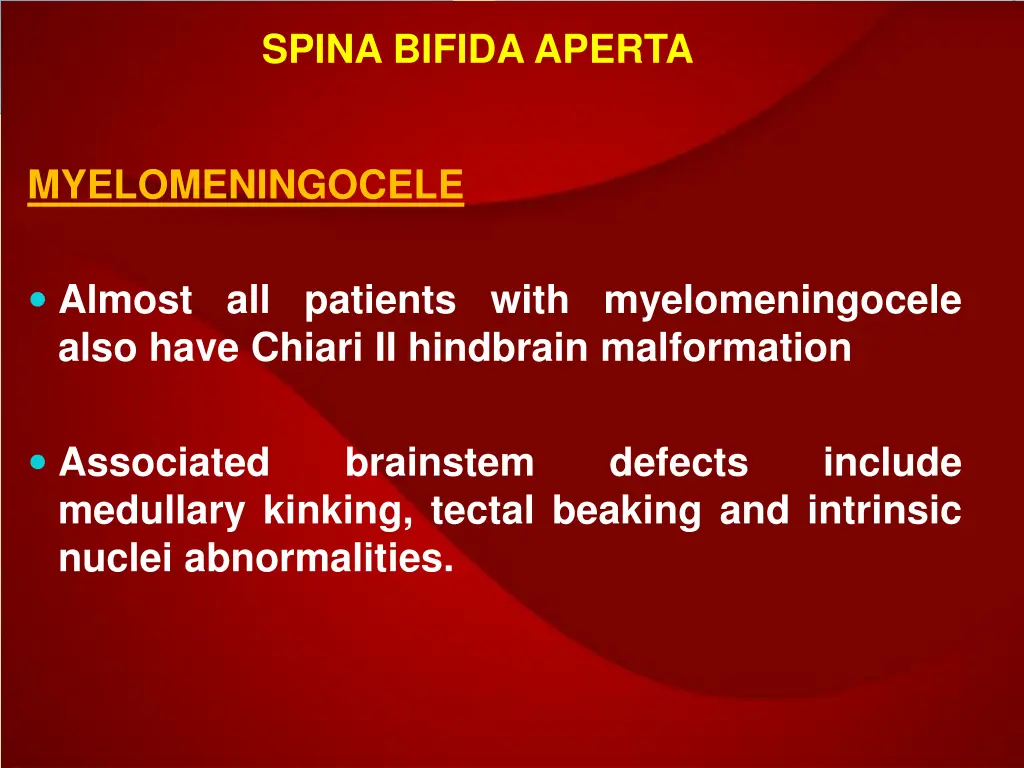 spina bifida aperta