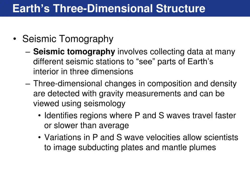 earth s three dimensional structure 1