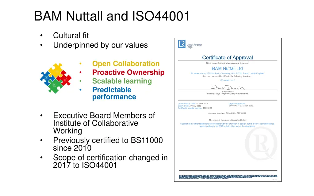 bam nuttall and iso44001