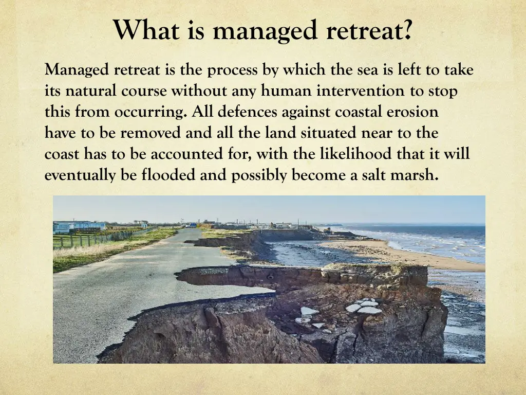 what is managed retreat