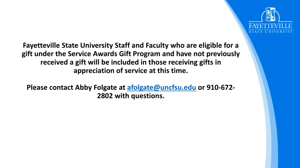 fayetteville state university staff and faculty