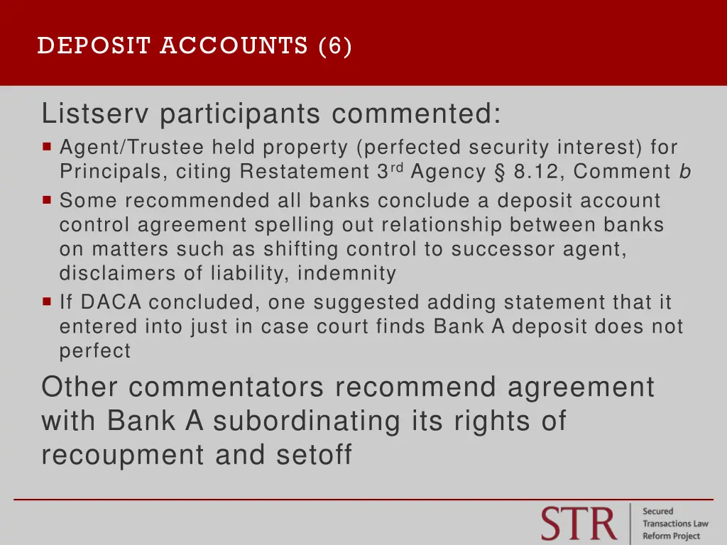 deposit accounts 6