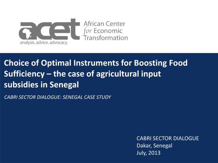 choice of optimal instruments for boosting food