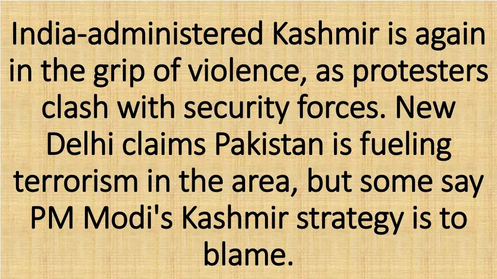 india india administered kashmir is again