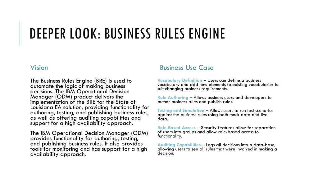 deeper look business rules engine