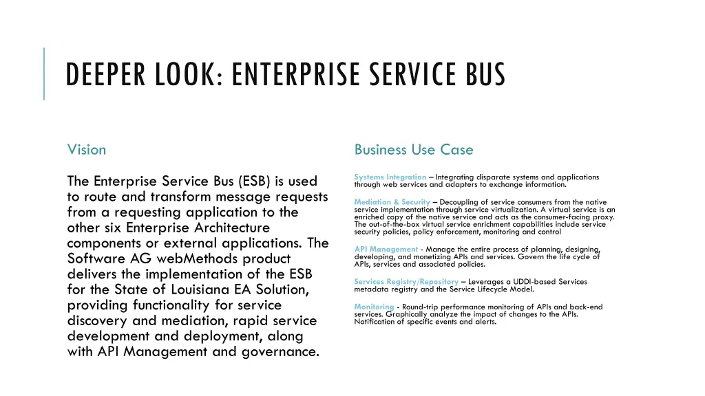 deeper look enterprise service bus