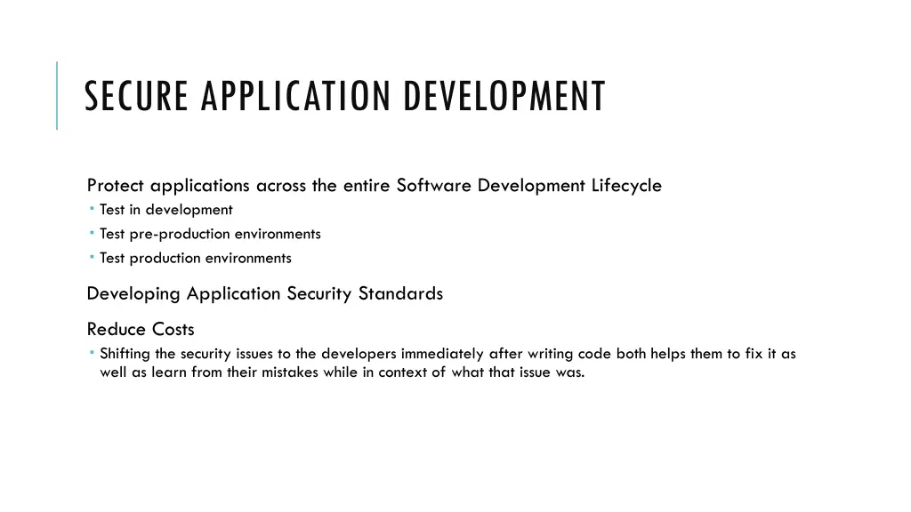 secure application development