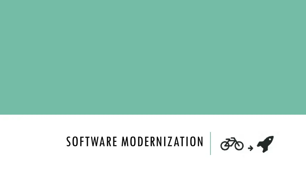 software modernization