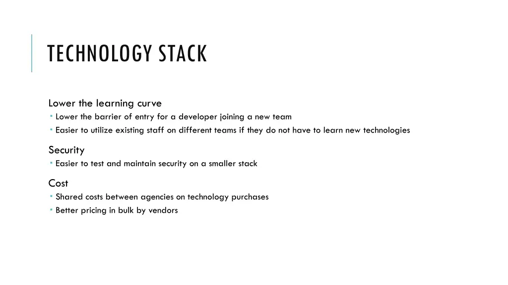 technology stack