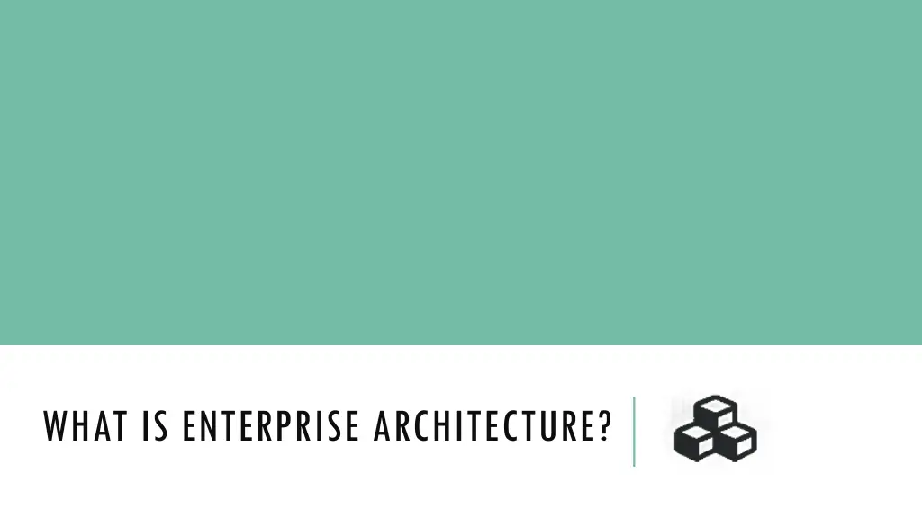 what is enterprise architecture