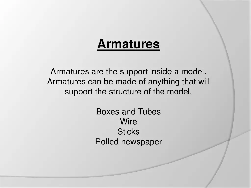 armatures