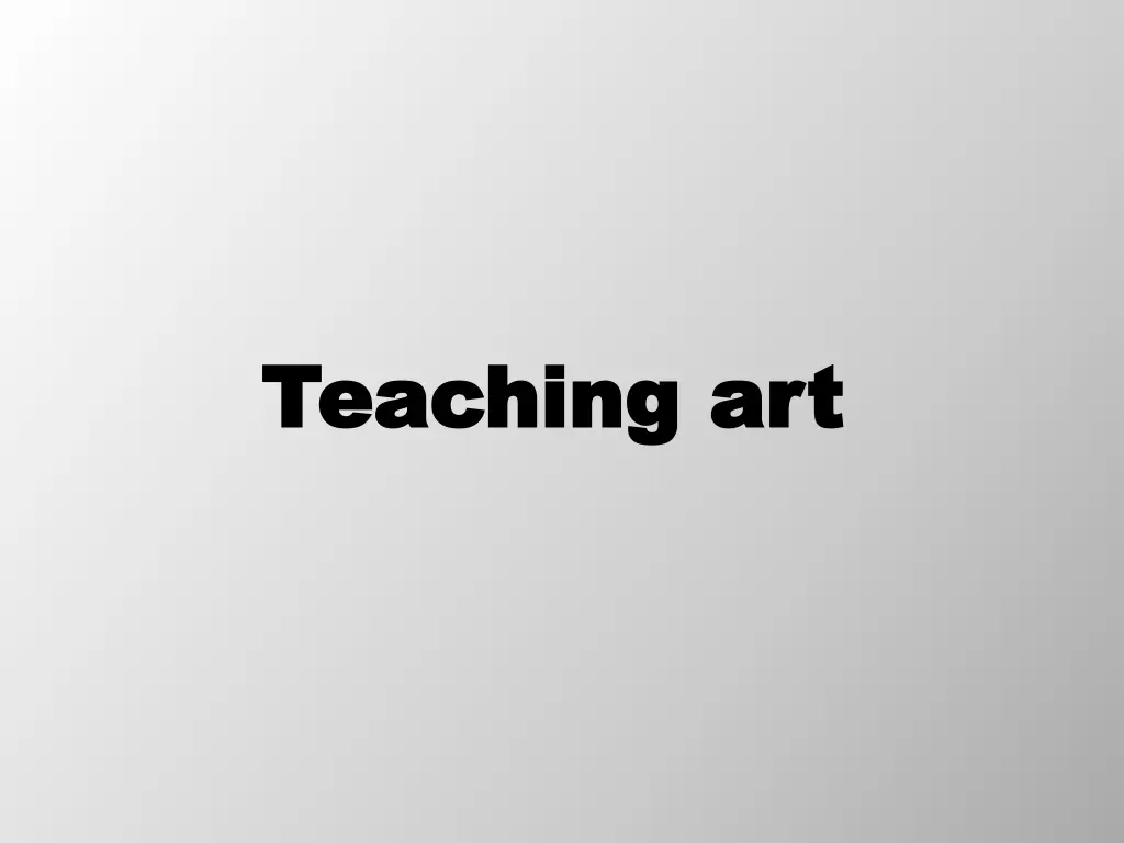 teaching art teaching art