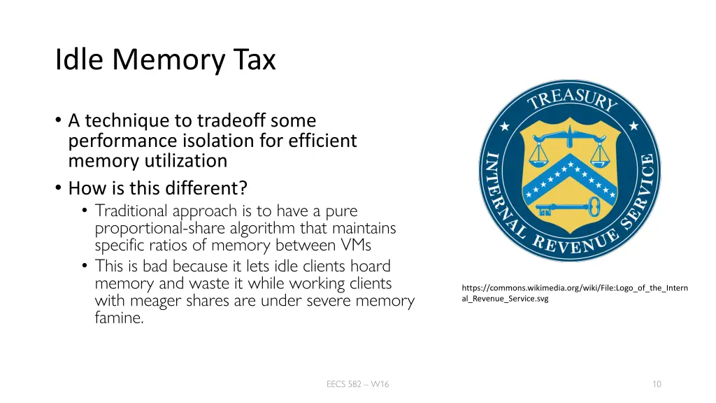 idle memory tax