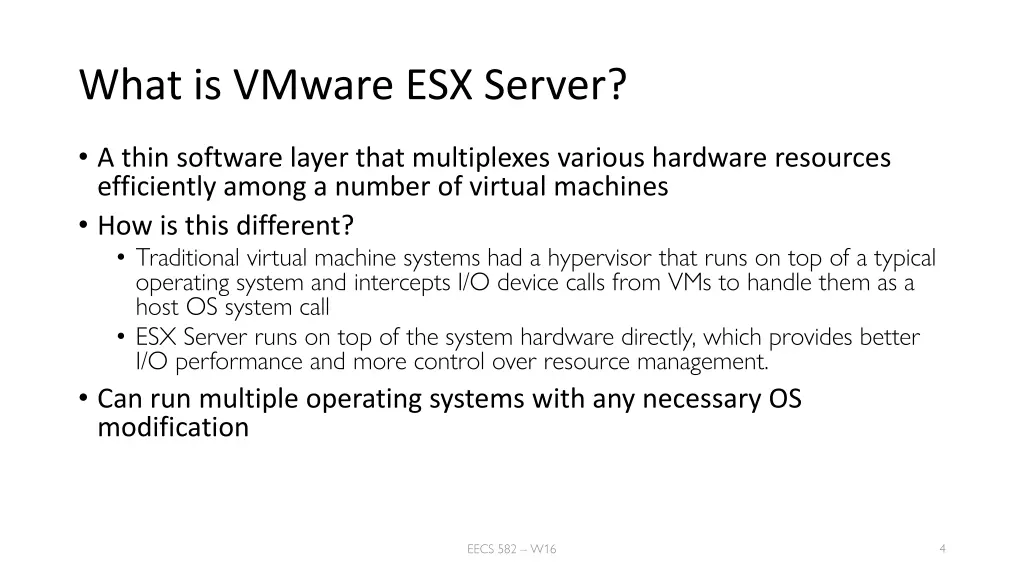 what is vmware esx server