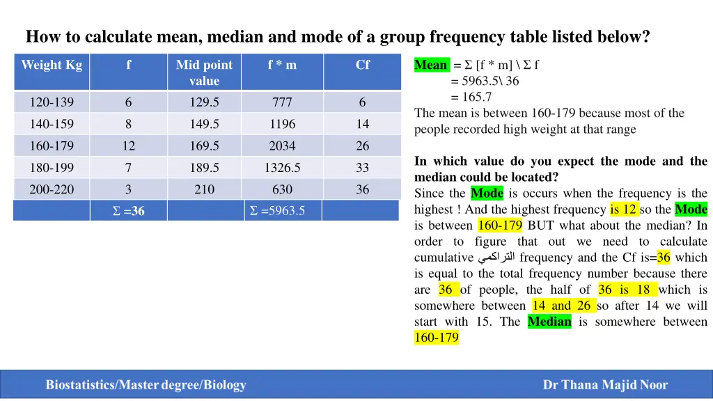 how to calculate mean median and mode of a group 1