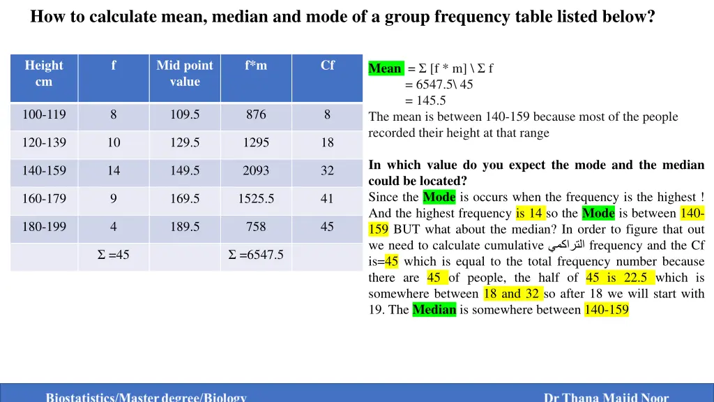 how to calculate mean median and mode of a group 2