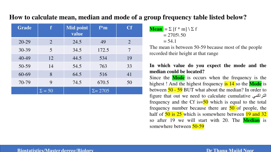 how to calculate mean median and mode of a group 3