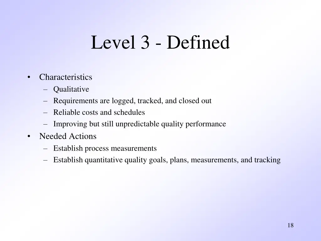 level 3 defined