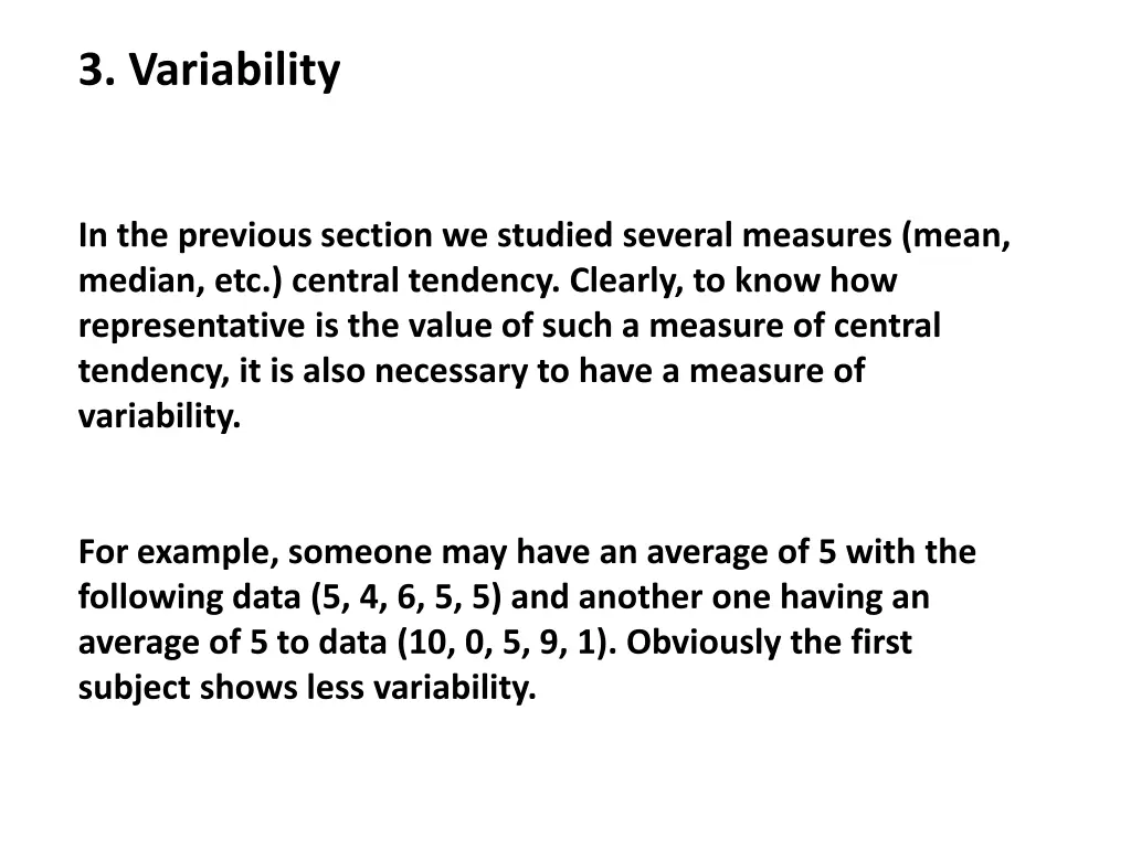 3 variability