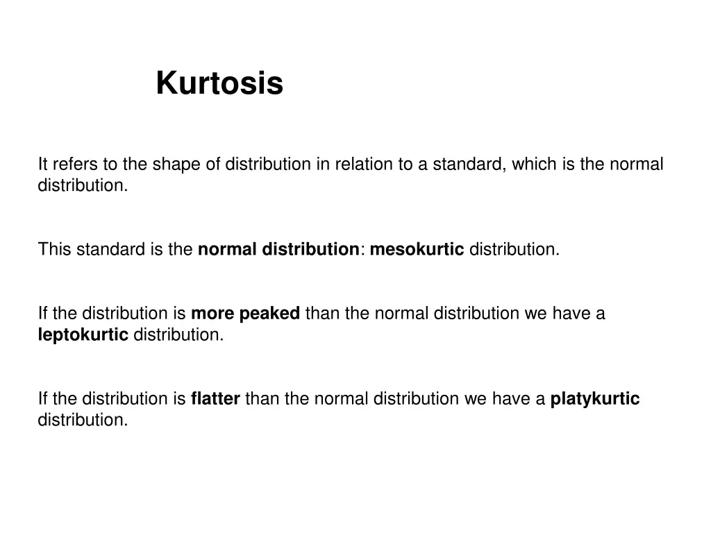 kurtosis