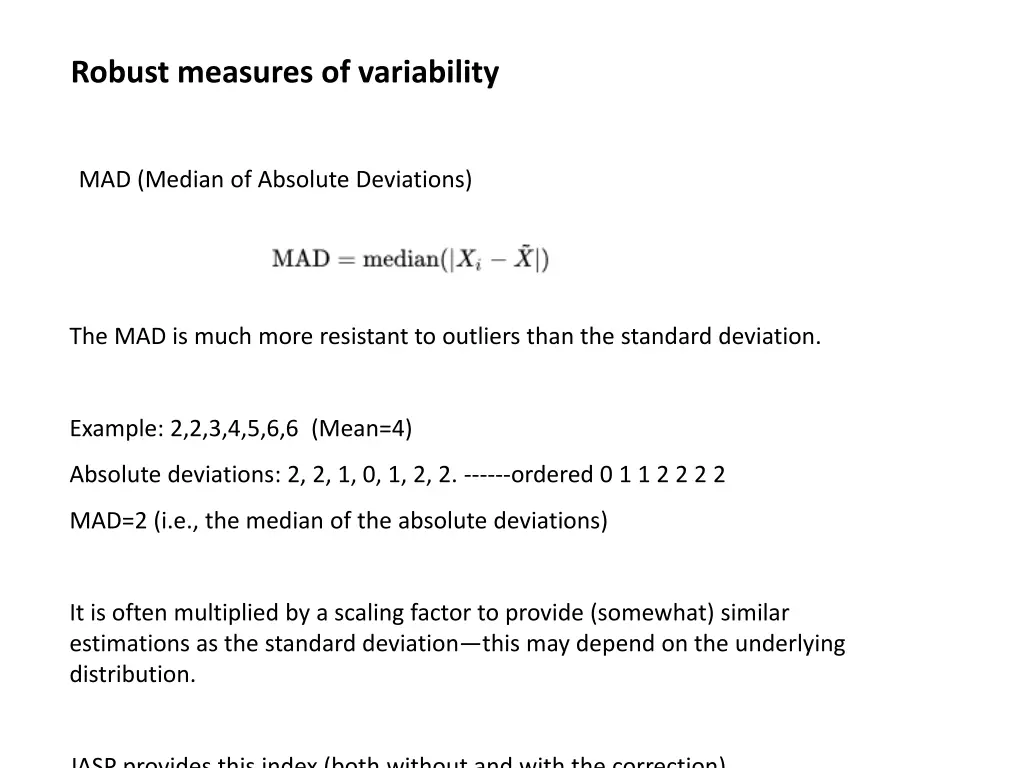 robust measures of variability