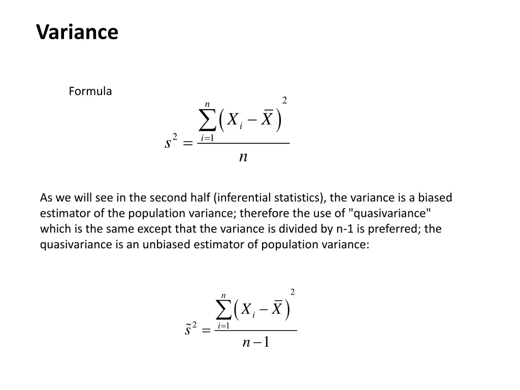 variance