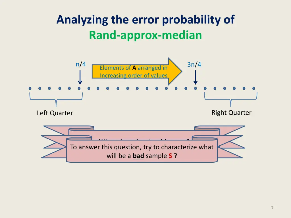 analyzing the error probability of rand approx