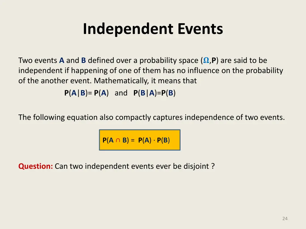 independent events