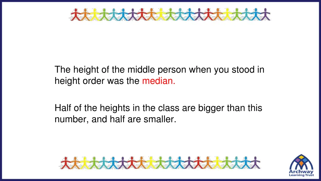 the height of the middle person when you stood