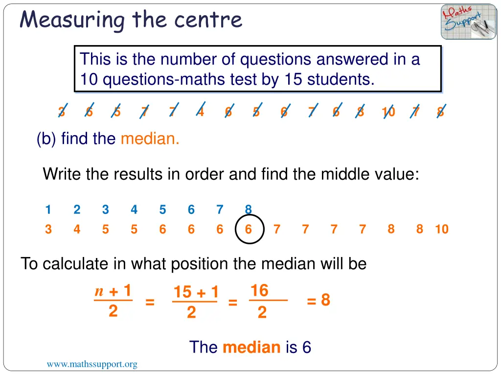 measuring the centre 1