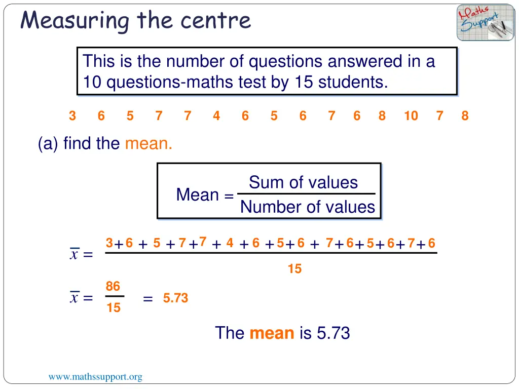 measuring the centre