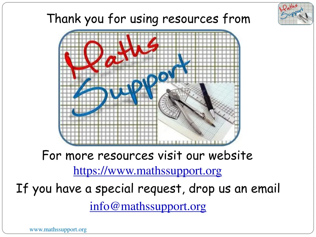 thank you for using resources from