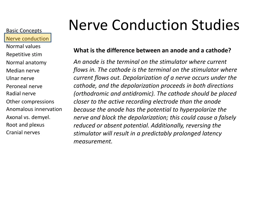 nerve conduction studies