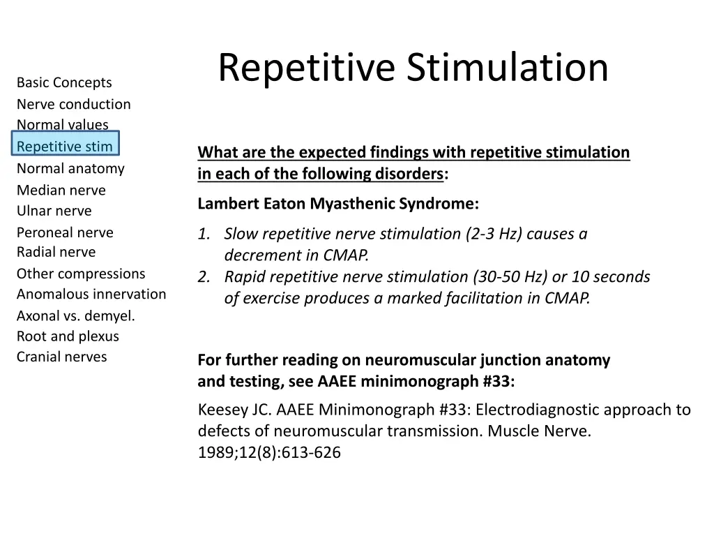 repetitive stimulation 3