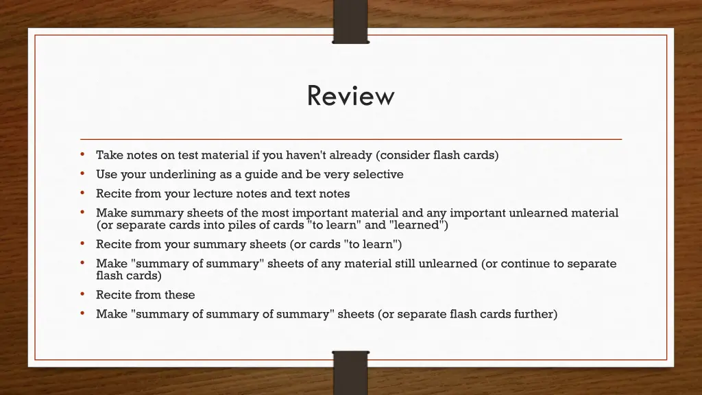 review